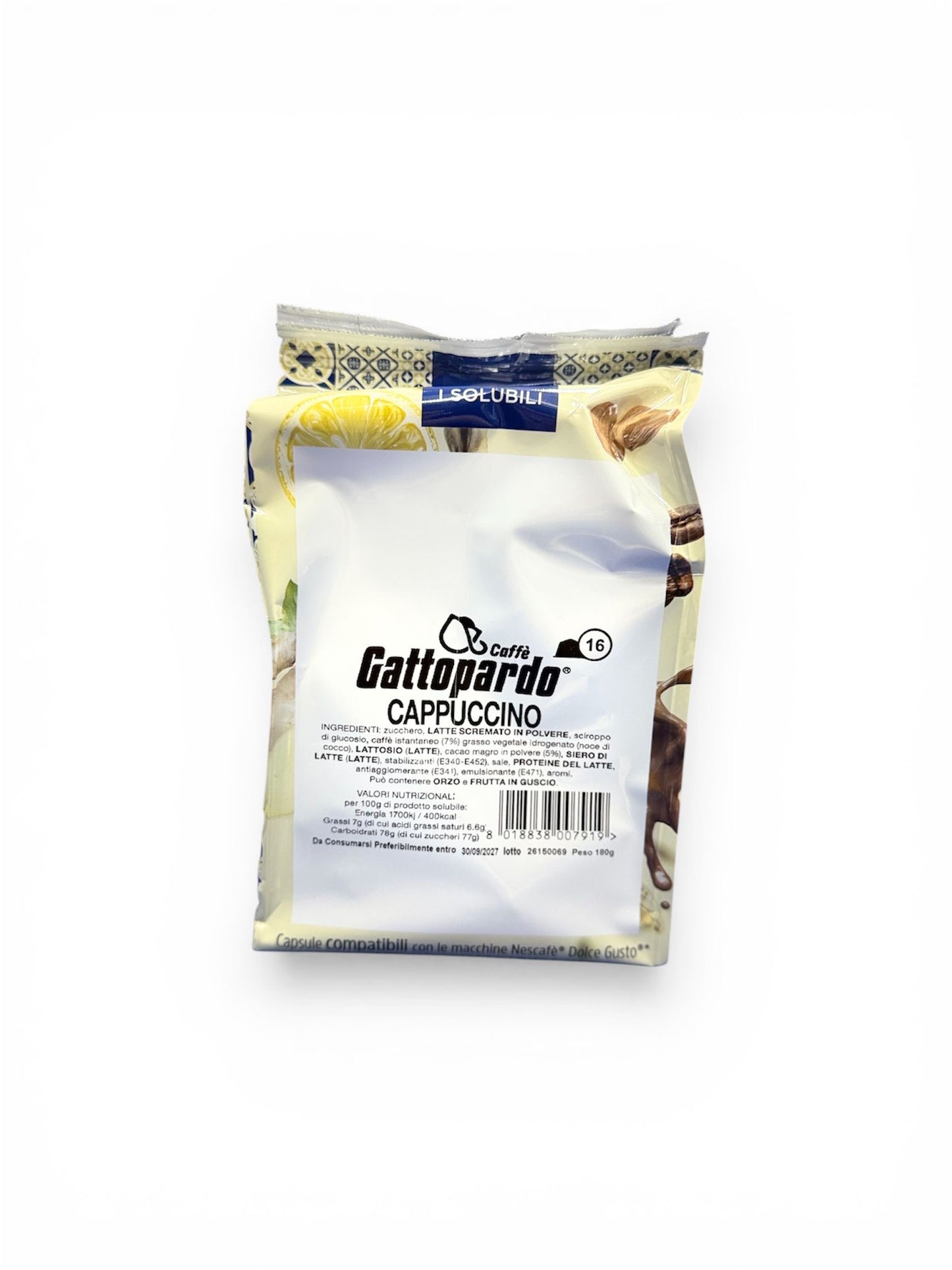 16 capsule aromatizzate dolce gusto gattopardo